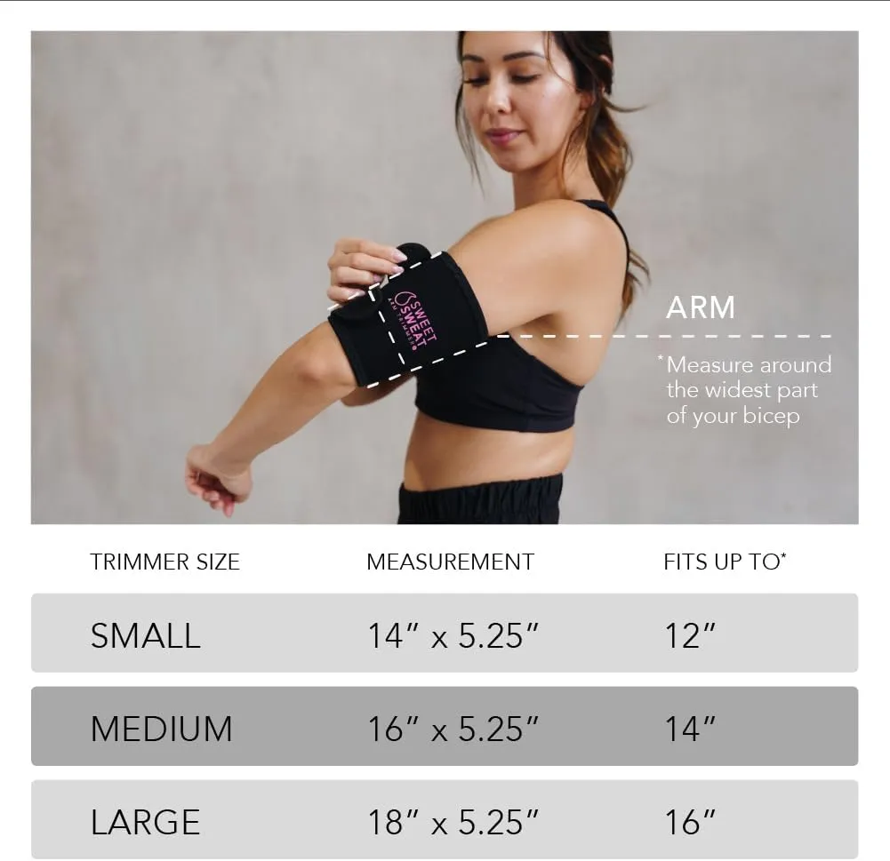 Sports Research Sweet Sweat Arm Trimmers for Men & Women | Increases Heat & Sweat Production to The Bicep Area