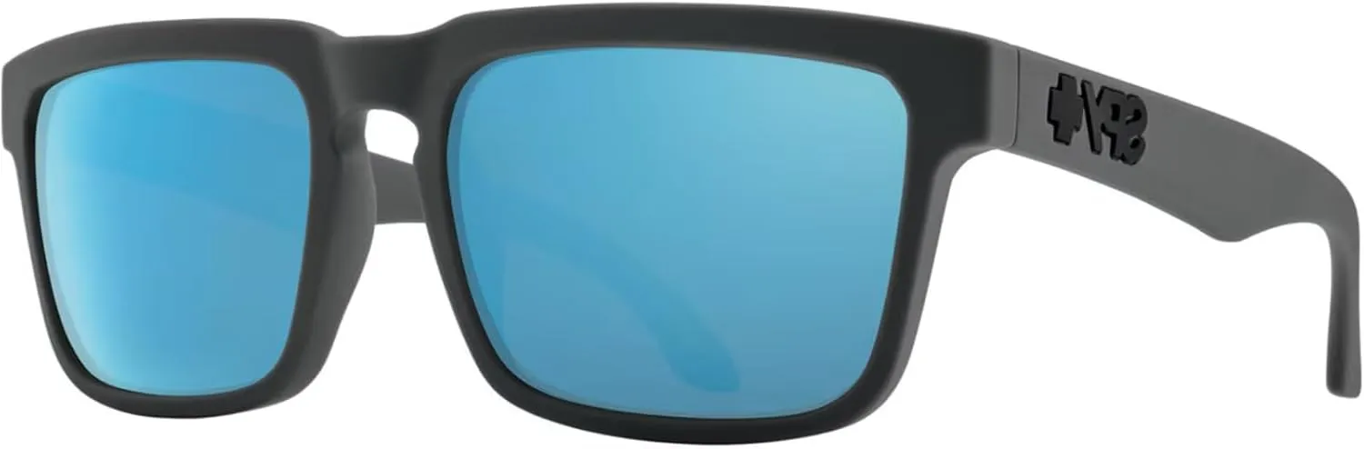 SPY Helm Square Sunglasses for Men for Women   BUNDLE With Designer iWear Eyewear Kit