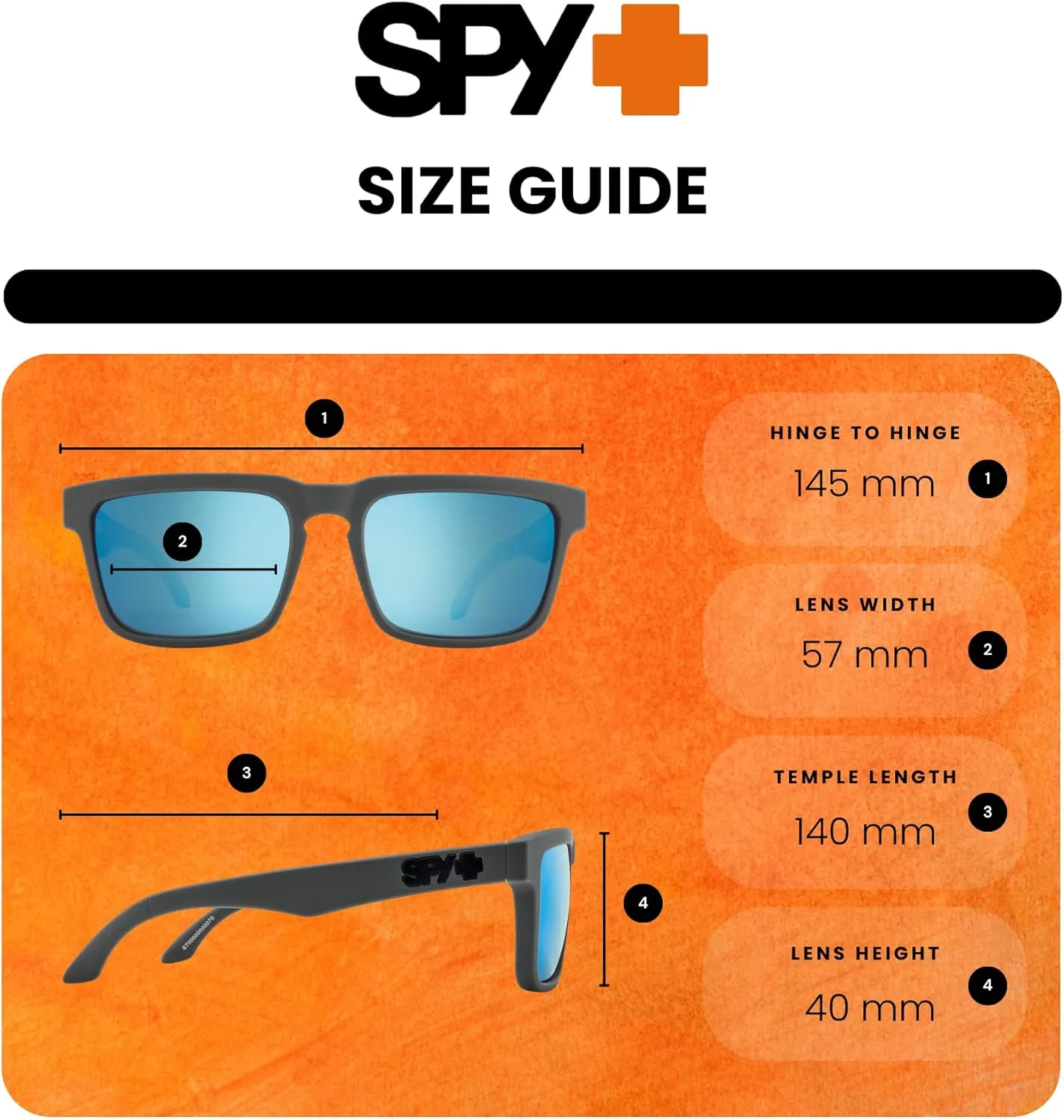 SPY Helm Square Sunglasses for Men for Women   BUNDLE With Designer iWear Eyewear Kit