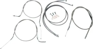 Stainless Handlebar Cable and Line Kit for 12&Prime,-14&Prime, Bars BA-8022KT-12
