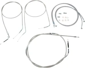 Stainless Handlebar Cable and Line Kit for 18"-20" Bars BA-8076KT-18