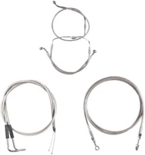 Stainless Line Bsc Kit 14" Apes 2007 Harley Screaming Eagle models w/Cruise