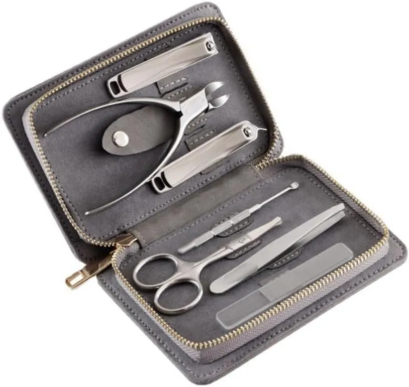 Stainless Steel 7 Piece Nail Clipper Set Scissors Pliers Manicure Nail Tools for Home Use