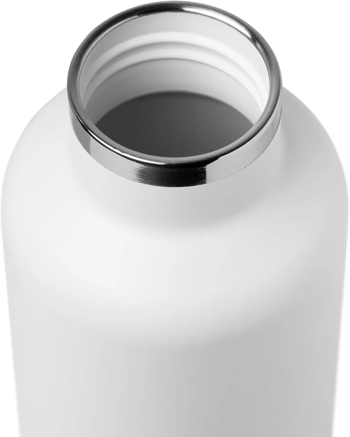Stainless Steel Filtering Water Bottle with Straw | Reusable, Ceramic Coating, Double Insulation, BPA Free | Filter Lasts 3 months or 50 gal | Sustainable Using Coffee Grounds (Cream White, 34oz)