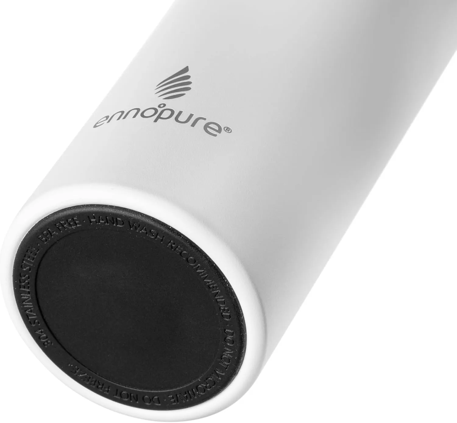 Stainless Steel Filtering Water Bottle with Straw | Reusable, Ceramic Coating, Double Insulation, BPA Free | Filter Lasts 3 months or 50 gal | Sustainable Using Coffee Grounds (Cream White, 34oz)