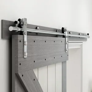 Stainless Steel Sliding Barn Door Hardware Kit CCJH New-Shaped