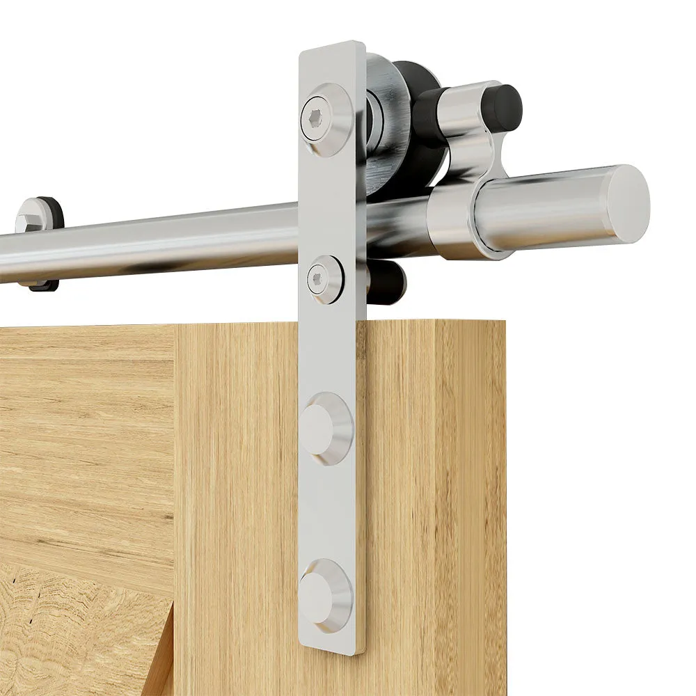 Stainless Steel Sliding Barn Door Hardware Kit CCJH New-Shaped