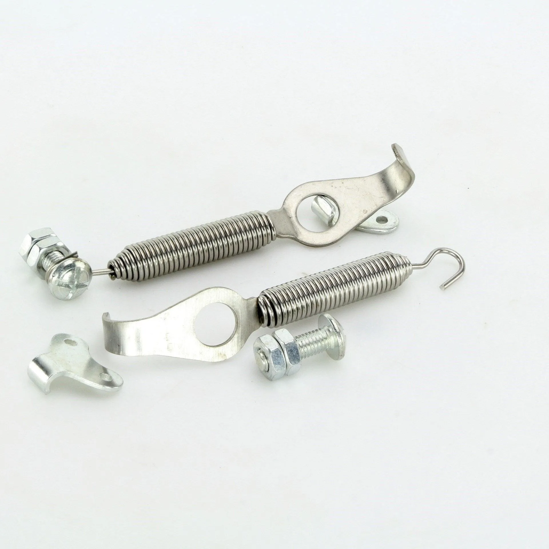 Stainless Steel Spring Bonnet Hook Kit 128mm Pair