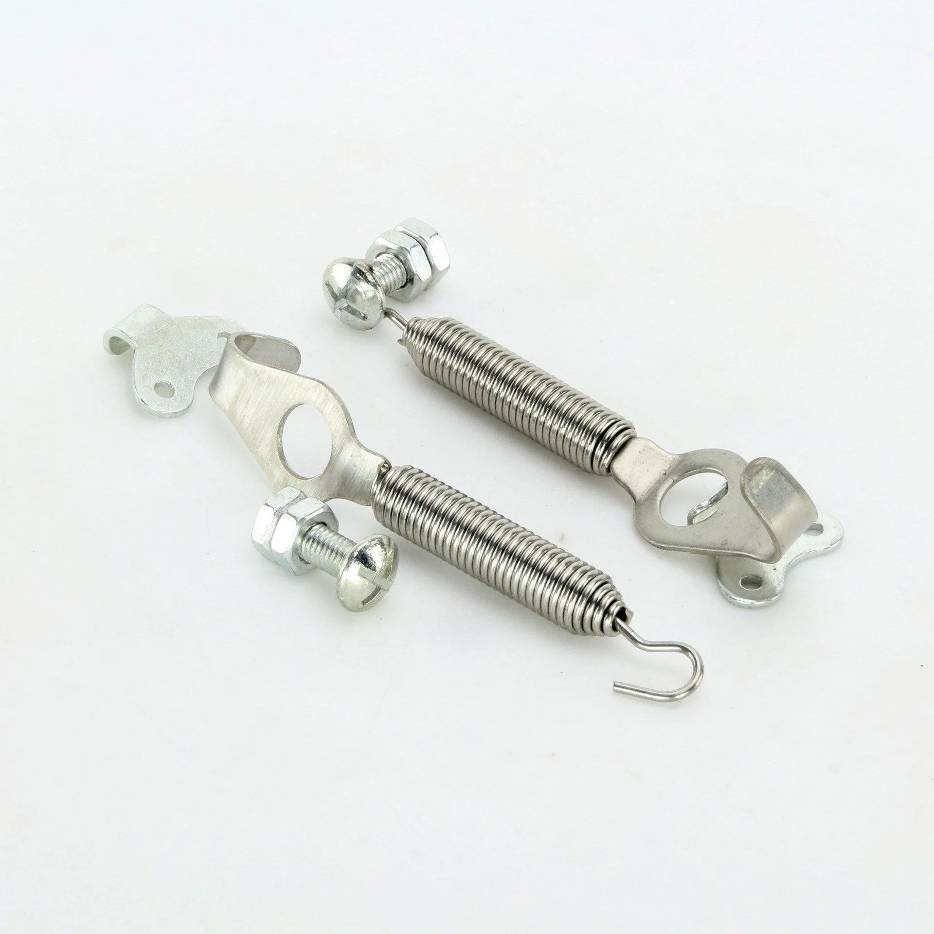 Stainless Steel Spring Bonnet Hook Kit 128mm Pair