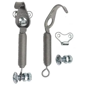 Stainless Steel Spring Bonnet Hook Kit 128mm Pair