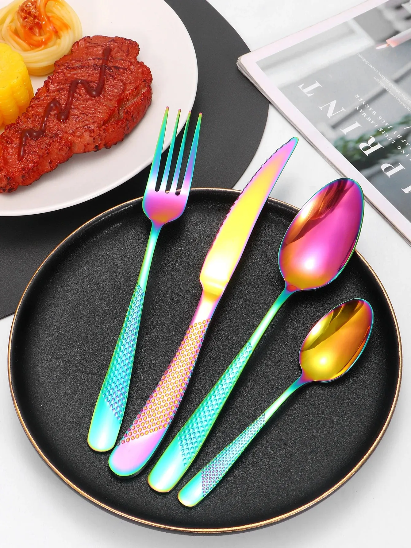 Stainless Steel Star Tableware Set