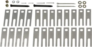 Stainless Steel Trailing Arm Shim Kit With Hardware Compatible With 1963-1982 Chevy Corvette (Never Rust.)