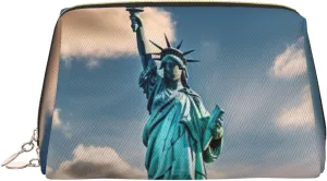 Statue Of Liberty In Nyc Travel-Ready Toiletry Bag, Compact Makeup Organizer For Women