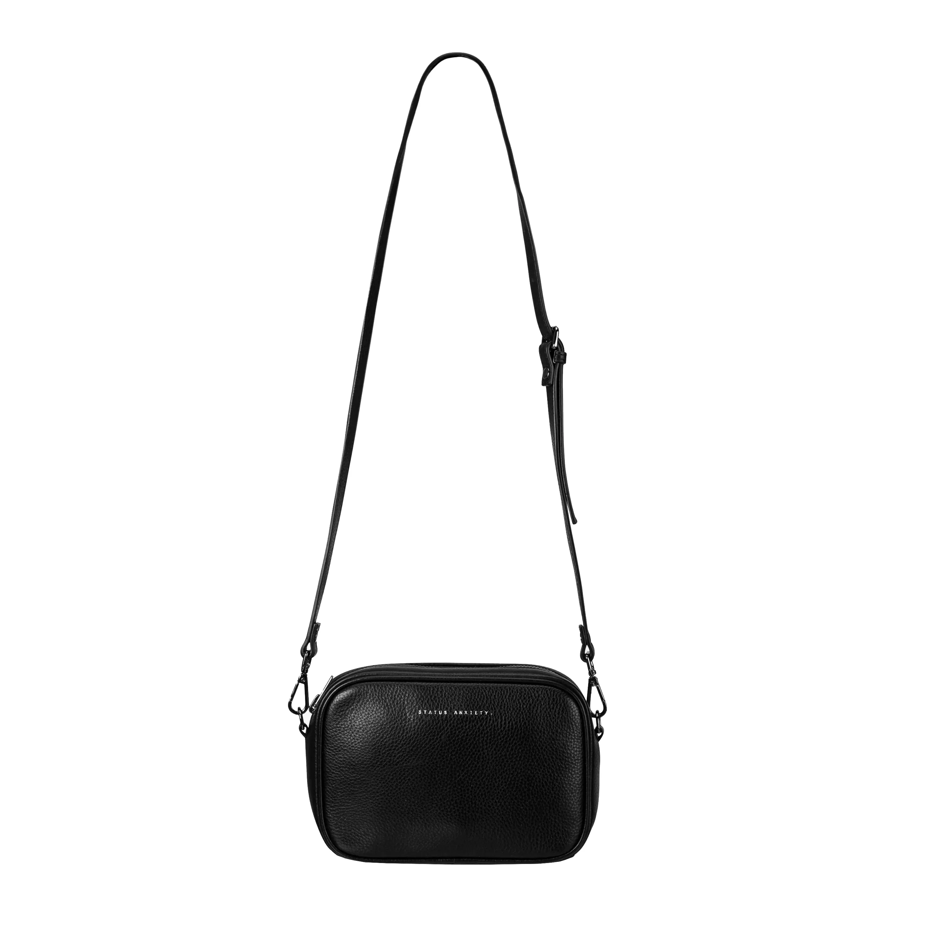Status Anxiety plunder leather bag black