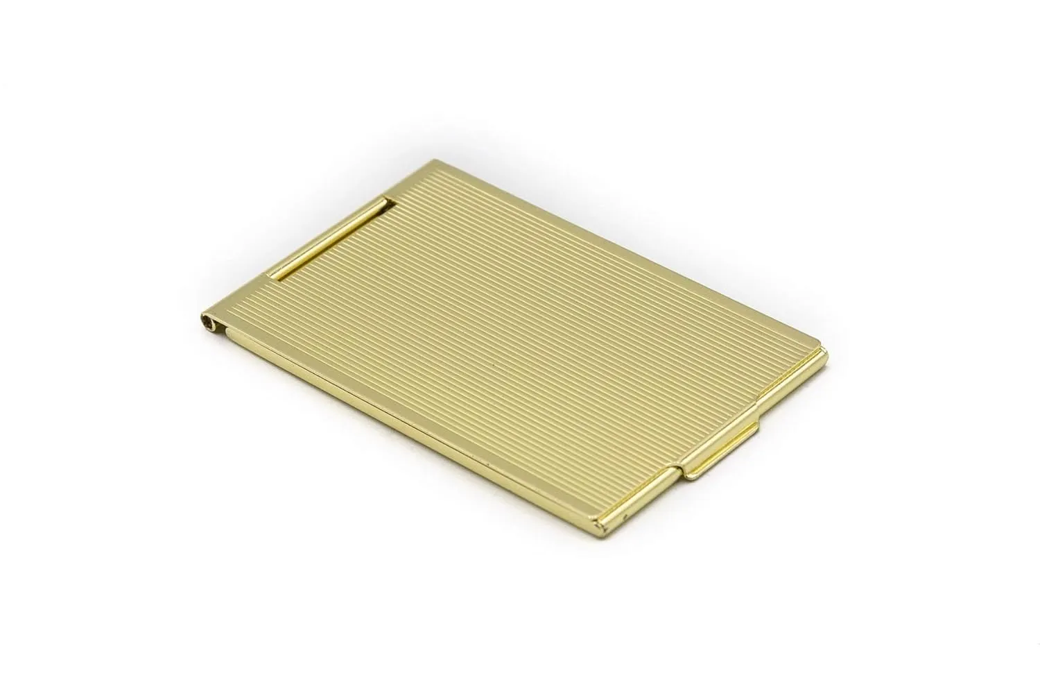 Stephanie Imports Compact Mirror, Small 2 Sided Pocket Mirror 1X Magnification (Gold)
