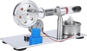 Stirling Engine Model, Physics Science Single Cylinder Sterling Engine for Home
