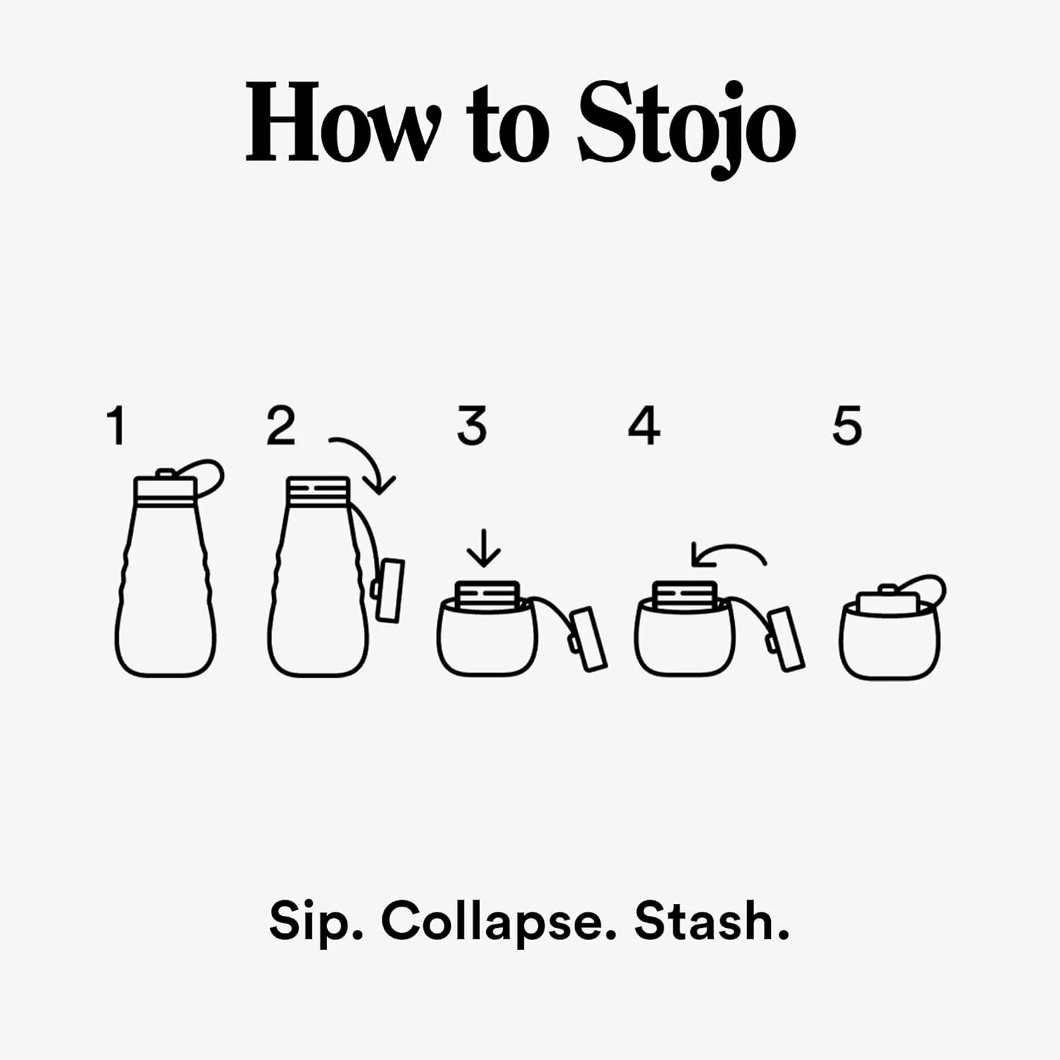 STOJO Collapsible Sports Water Bottle - Leak-Proof Reusable Silicone Travel Cup for Hot & Cold Drinks - Microwave & Dishwasher Safe - AS SEEN ON TODAY SHOW - Parent (Sage)