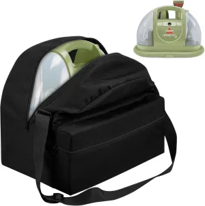 Storage Bag Compatible with Bissell Carpet and Upholstery Cleaner 1400B, Steam Cleaner Organizer Bag for Bissell Carpet Cleaner, Adjustable Travel Carrying Case with Extra Pocket for Accessories