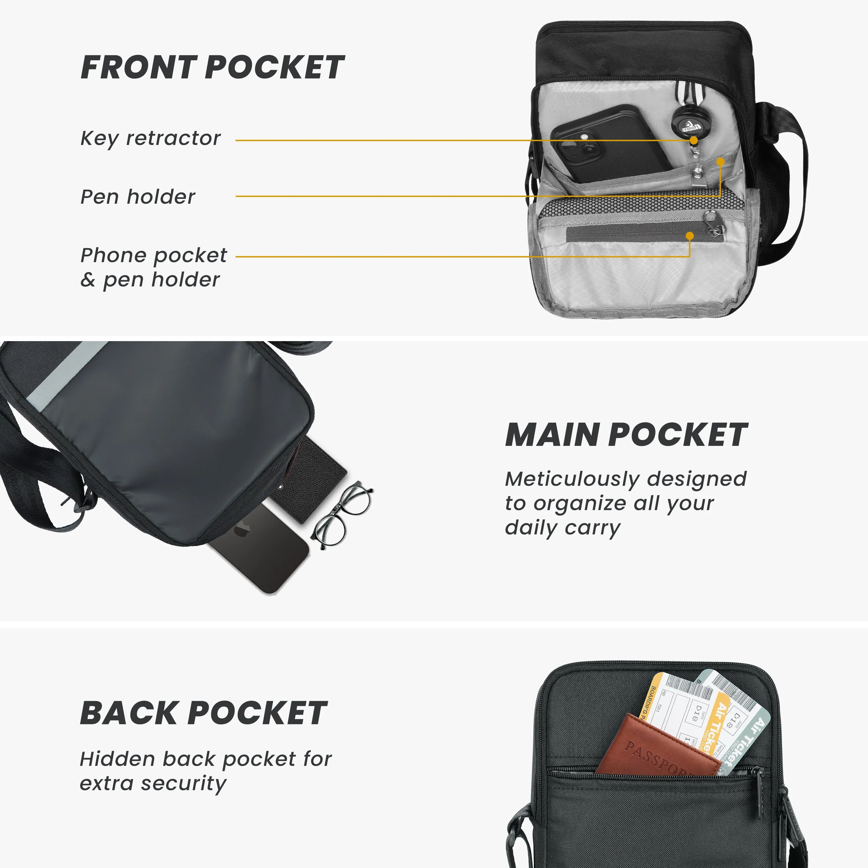 Summit Seeker S5 Side Sling Bag (Black)