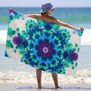 Super Cozy Tie Dye Art Bath Towel for Home, Hotel, Spa, Pool Salon - High Absorbency Large Resort Towel, Machine Washable