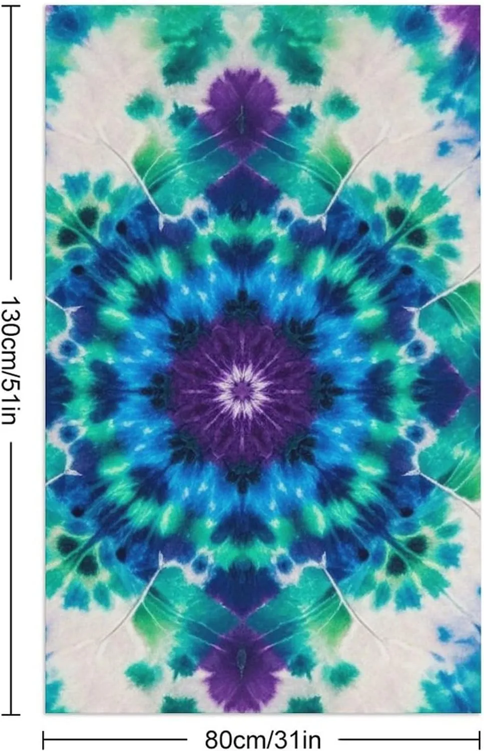 Super Cozy Tie Dye Art Bath Towel for Home, Hotel, Spa, Pool Salon - High Absorbency Large Resort Towel, Machine Washable