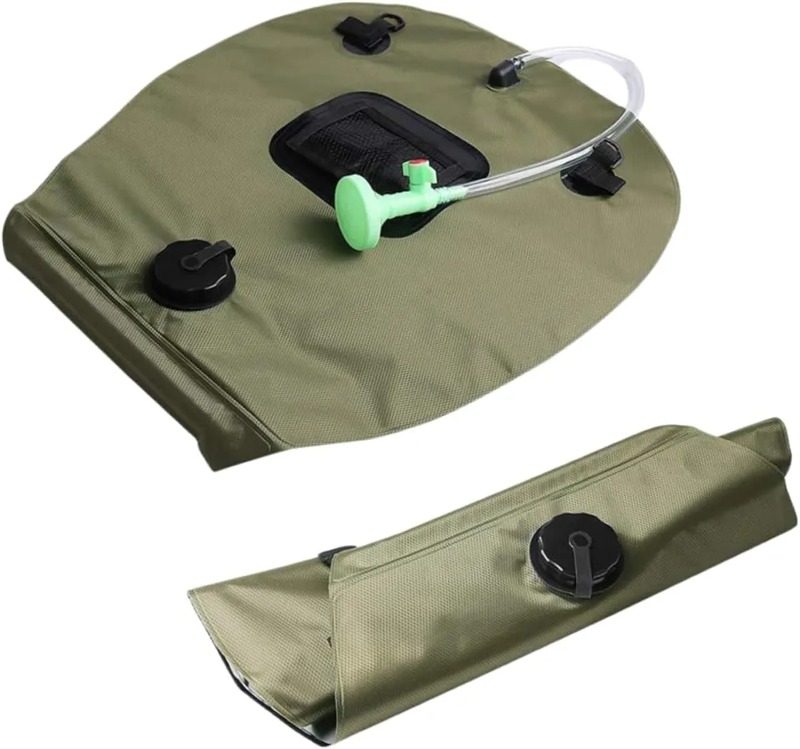 SUPVOX 20l Camping Shower Bag Solar Hiking Portable Outdoor Shower Kit Head Temperature Display