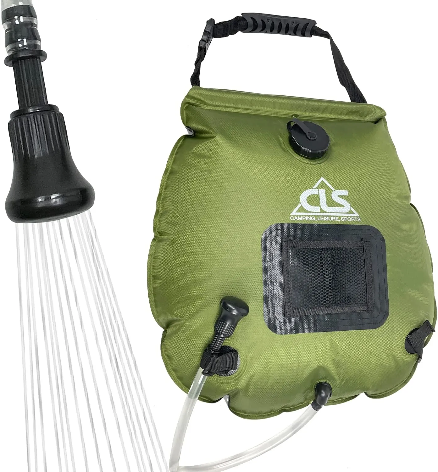 Sutekus Camping Shower Solar Shower Bag 5 Gallon Portable Camping Shower Bag for Outdoor Camping Hiking Beach Swimming Traveling