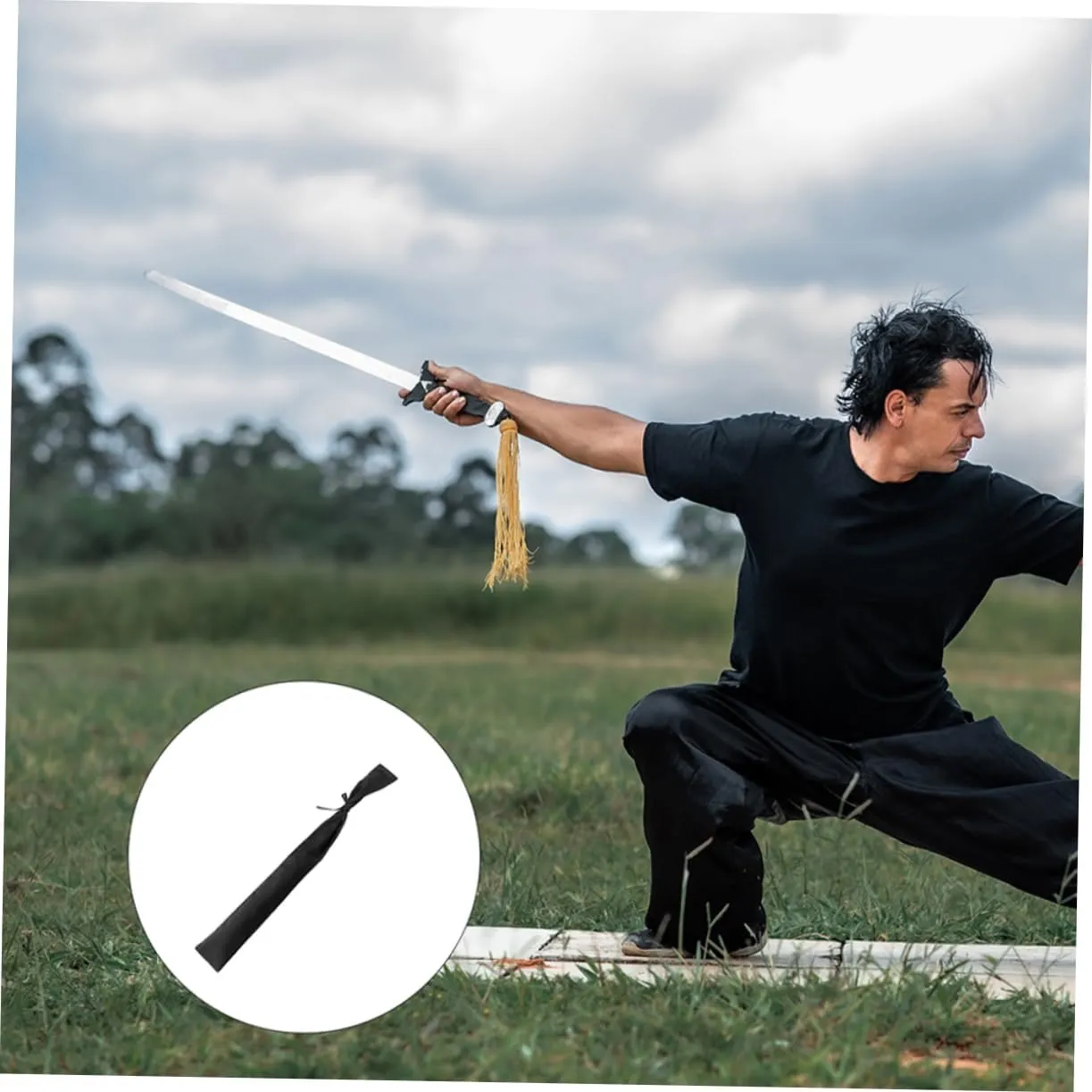 Sword Storage Bag Durable Pouch for Japanese Chinese Swords with Compact Design Against Wear Damage