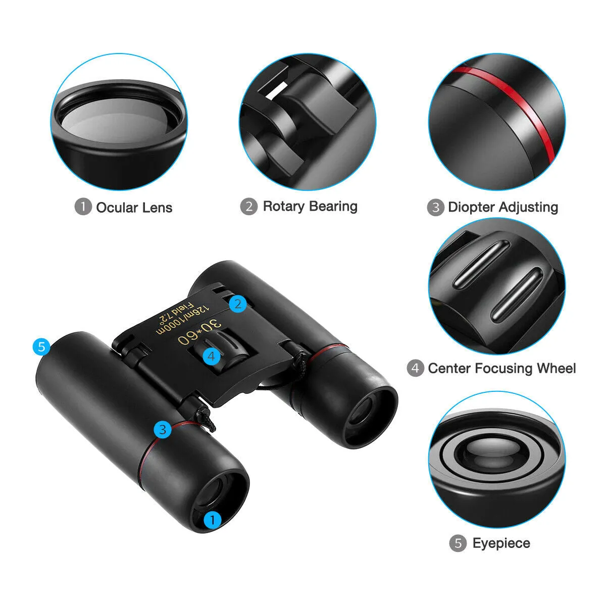 Tactical Binocular | 30x60 Zoom