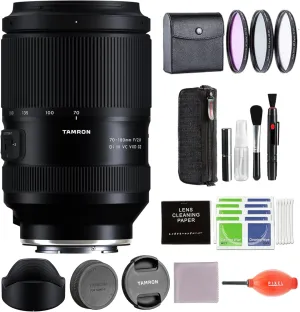 Tamron 70-180mm F/2.8 Di III VC VXD G2 for Sony E-Mount Full Frame Mirrorless Cameras with Advanced Accessories & Travel Bundle | AFA065S-700 | tamron 70-180 g2