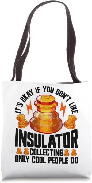 Telegraph Insulator Antique Telephone Insulator Collector Tote Bag