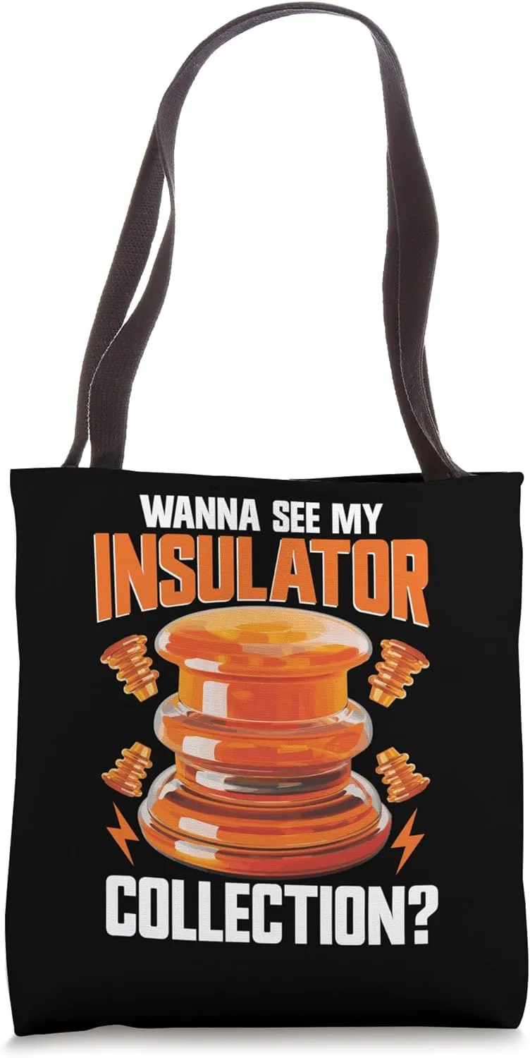 Telegraph Insulator Collecting Glass Insulator Collector Tote Bag