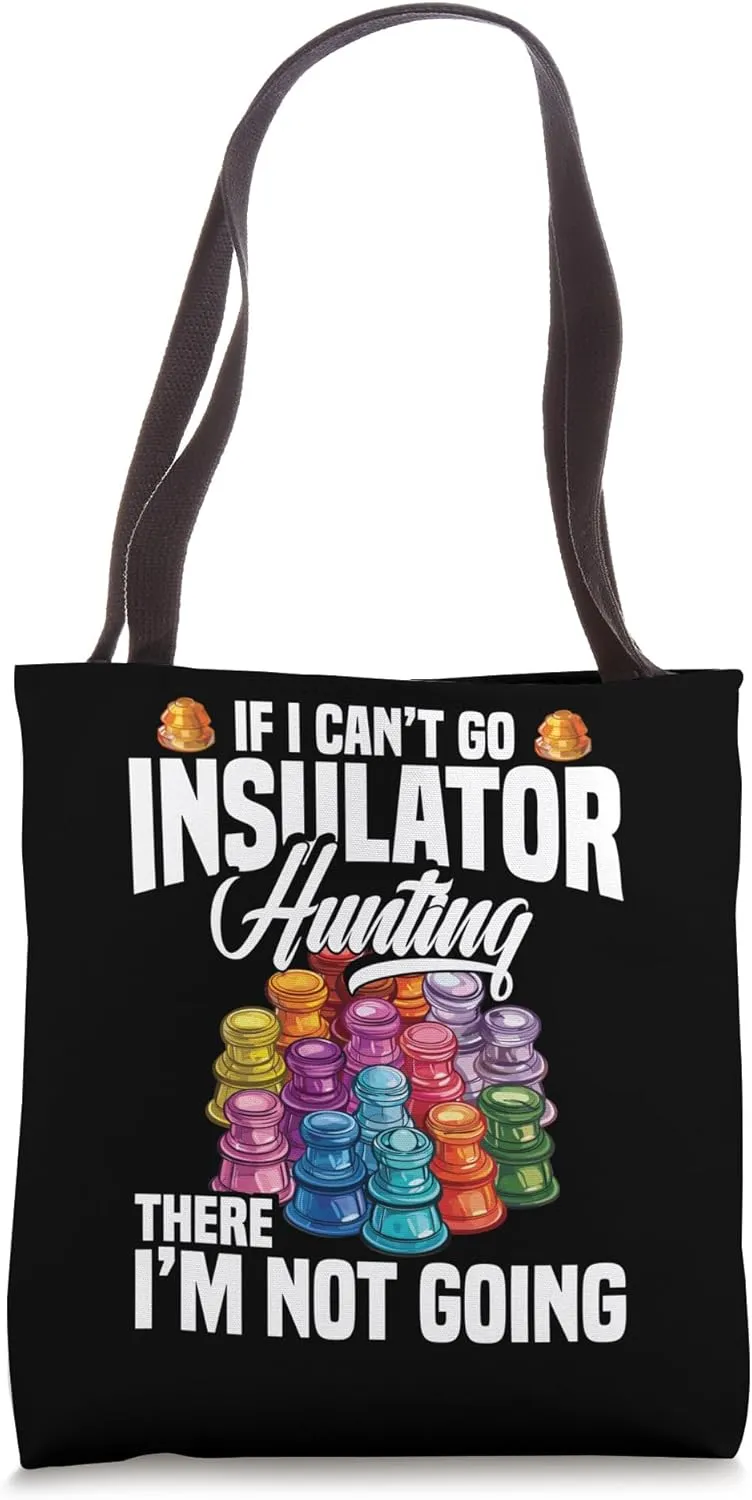 Telegraph Insulator Electrical Glass Insulator Collecting Tote Bag