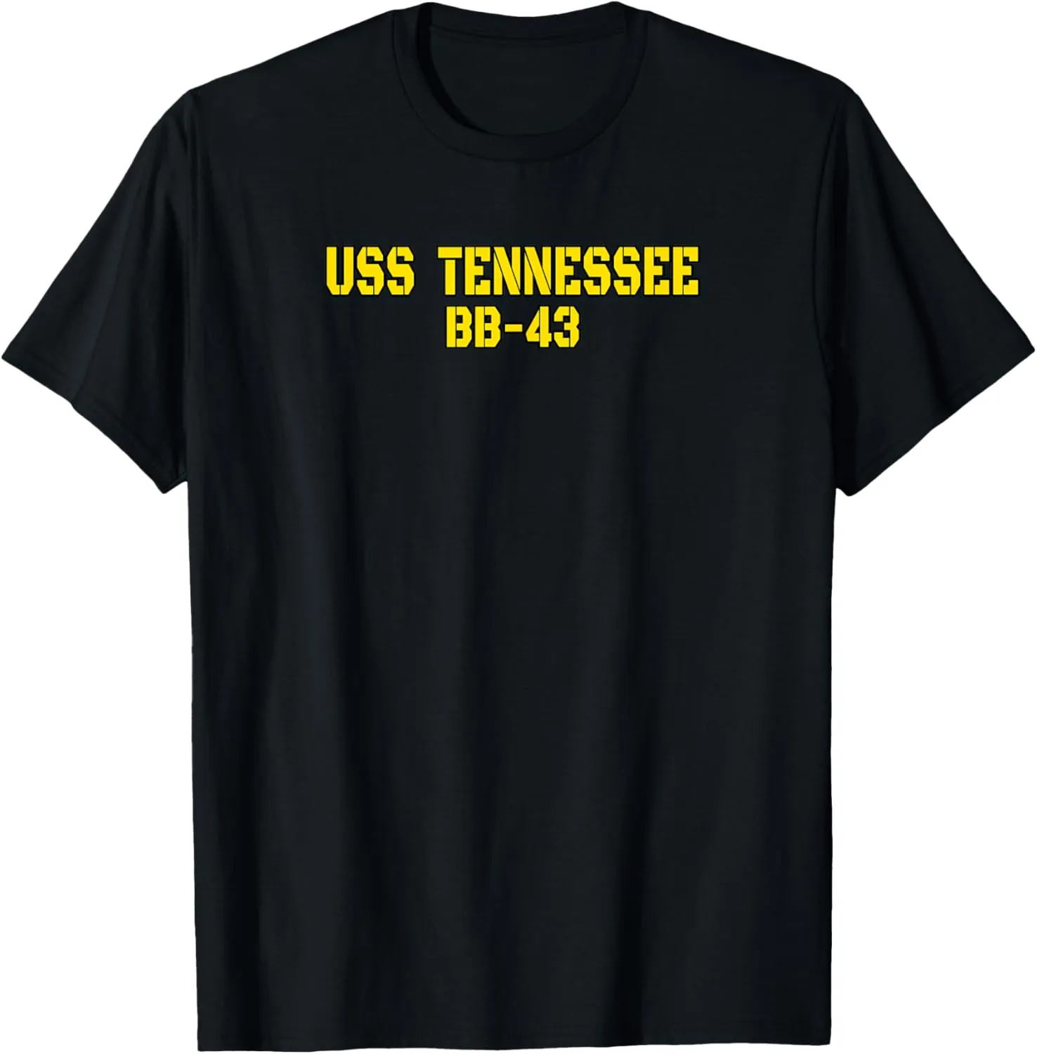 Tennessee BB-43 Battleship Veteran Warship Father Grandpa T-Shirt