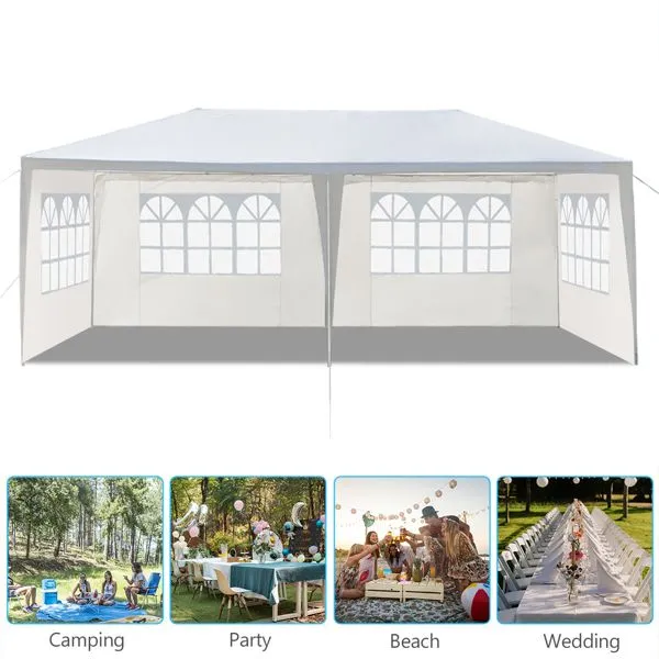 Tent Weddings Premium & Removable Global shipping Waterproof 10x20 Outdoor with for Discounted shipping Events 4 Party Sidewalls