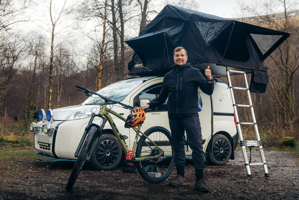 TentBox Lite 1.0 Lightweight Rooftop Tent, 4-Season Easy Setup