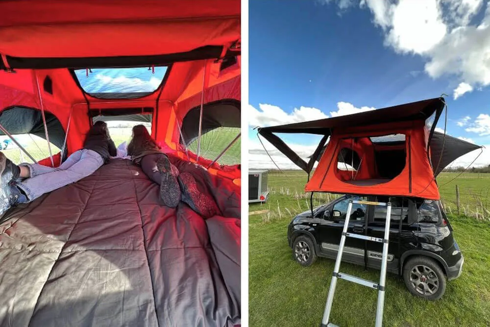 TentBox Lite 1.0 Lightweight Rooftop Tent, 4-Season Easy Setup