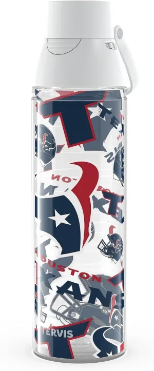 Tervis Venture Lite NFL Houston Texans - All Over Made in USA Double Walled Insulated Tumbler Travel Cup Keeps Drinks Cold & Hot, 24oz Water Bottle, Classic