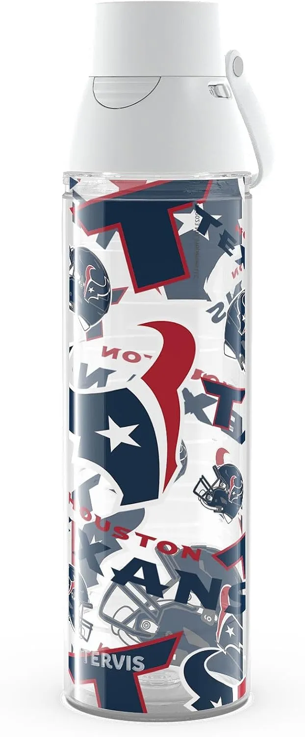 Tervis Venture Lite NFL Houston Texans - All Over Made in USA Double Walled Insulated Tumbler Travel Cup Keeps Drinks Cold & Hot, 24oz Water Bottle, Classic