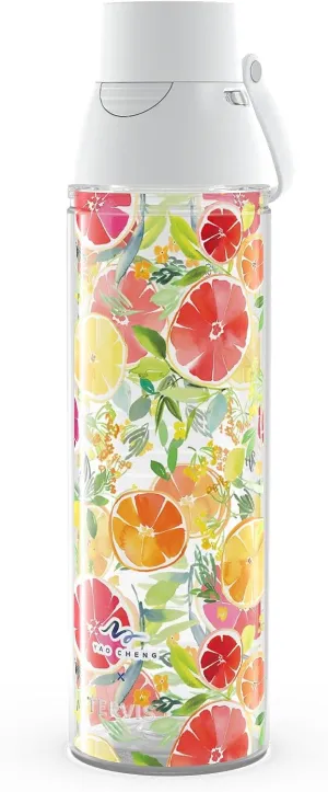 Tervis Venture Lite Yao Cheng - Citrus Made in USA Double Walled Insulated Tumbler Travel Cup Keeps Drinks Cold & Hot, 24oz Water Bottle, Classic