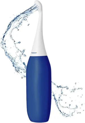 The Original HAPPYPO Butt Shower (Color: Dark Blue) l Portable Bidet l Known from German Shark Tank l The Easy-Bidet 2.0 Replaces Wet Wipes l Portable Bidet for Travel