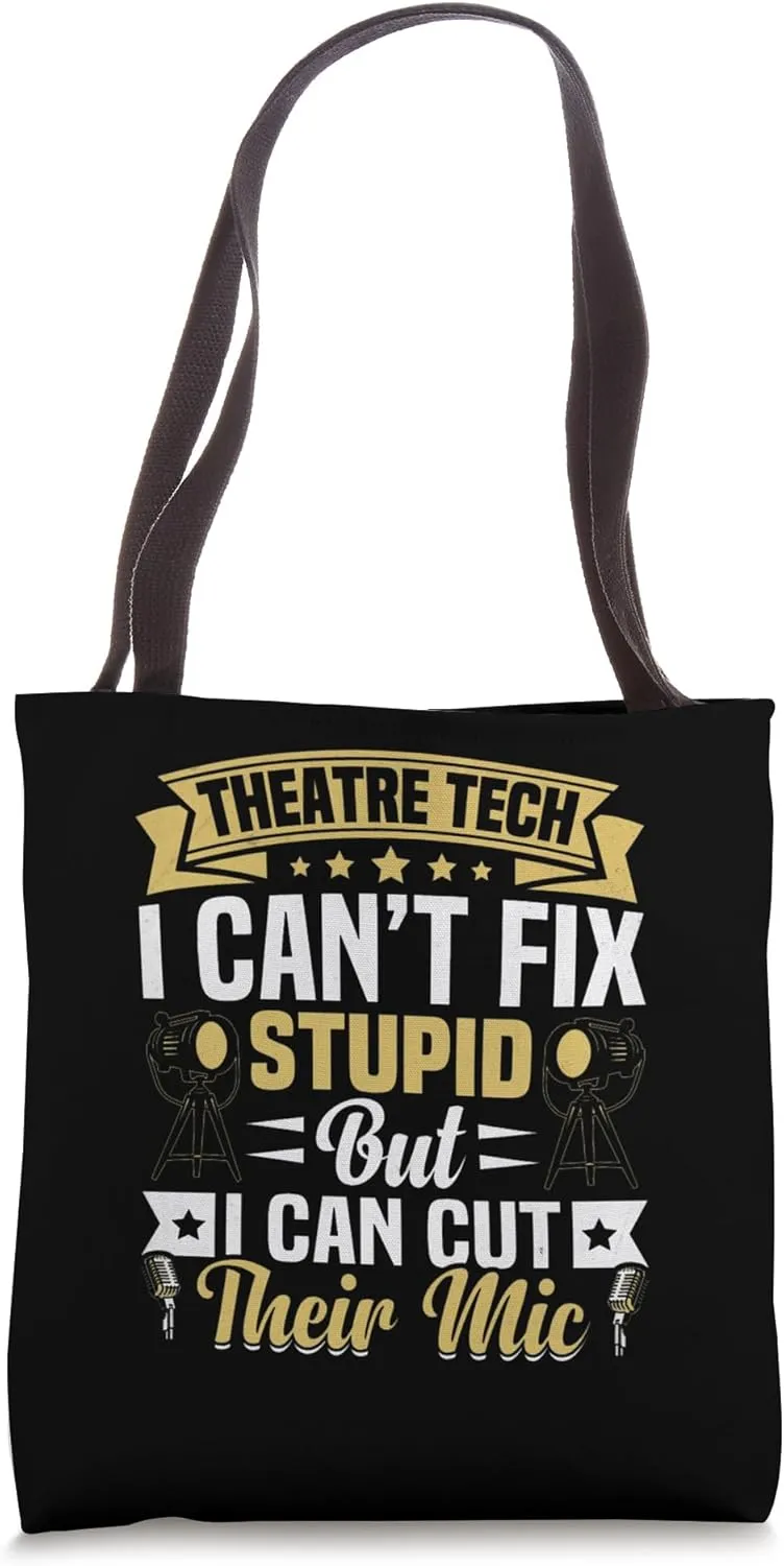 Theatre Geek Drama Lover Stagehand Theatrical Technician Tote Bag
