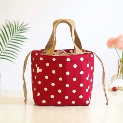 Thermal Drawstring Bag - Insulated for Hot or Cold Storage - Stylish Patterns