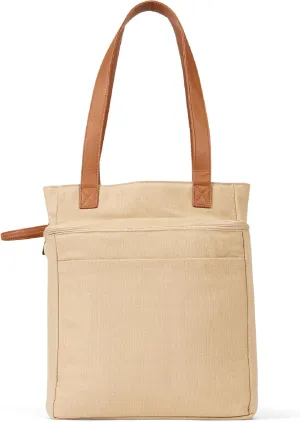 THIRTY-ONE Gifts Thermal Market Bag, Reusable Open Cooler Bag, Drink and Food Tote Bag, Warm Sand