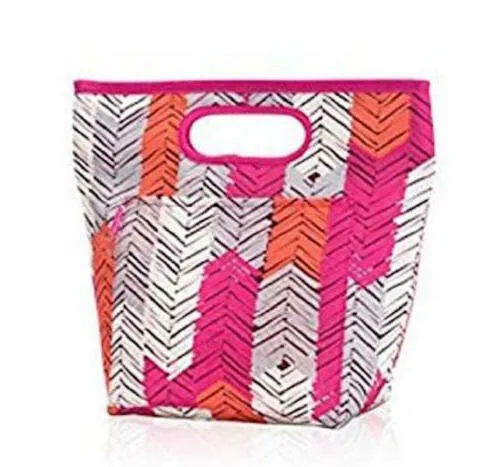 Thirty one Go To Thermal Picnic Lunch Storage tote Bag in Feather Chevron 31 gift
