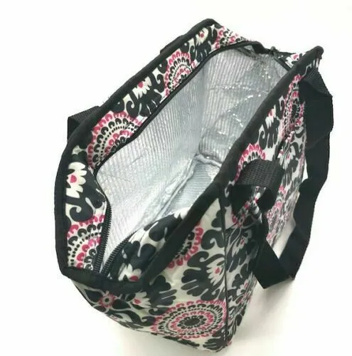 Thirty one picnic Lunch break thermal tote storage bag 31 gift in Pink Pop Medallion