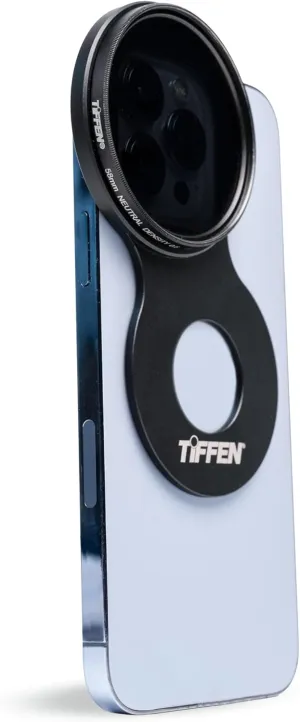 TIFFEN 58MM Filter Mount with Circular Polarizer KIT for iPhone 13/14/15/16 PRO, MAGSAFE Compatible, Slim and Lightweight Design, Magnetic Filter Mount