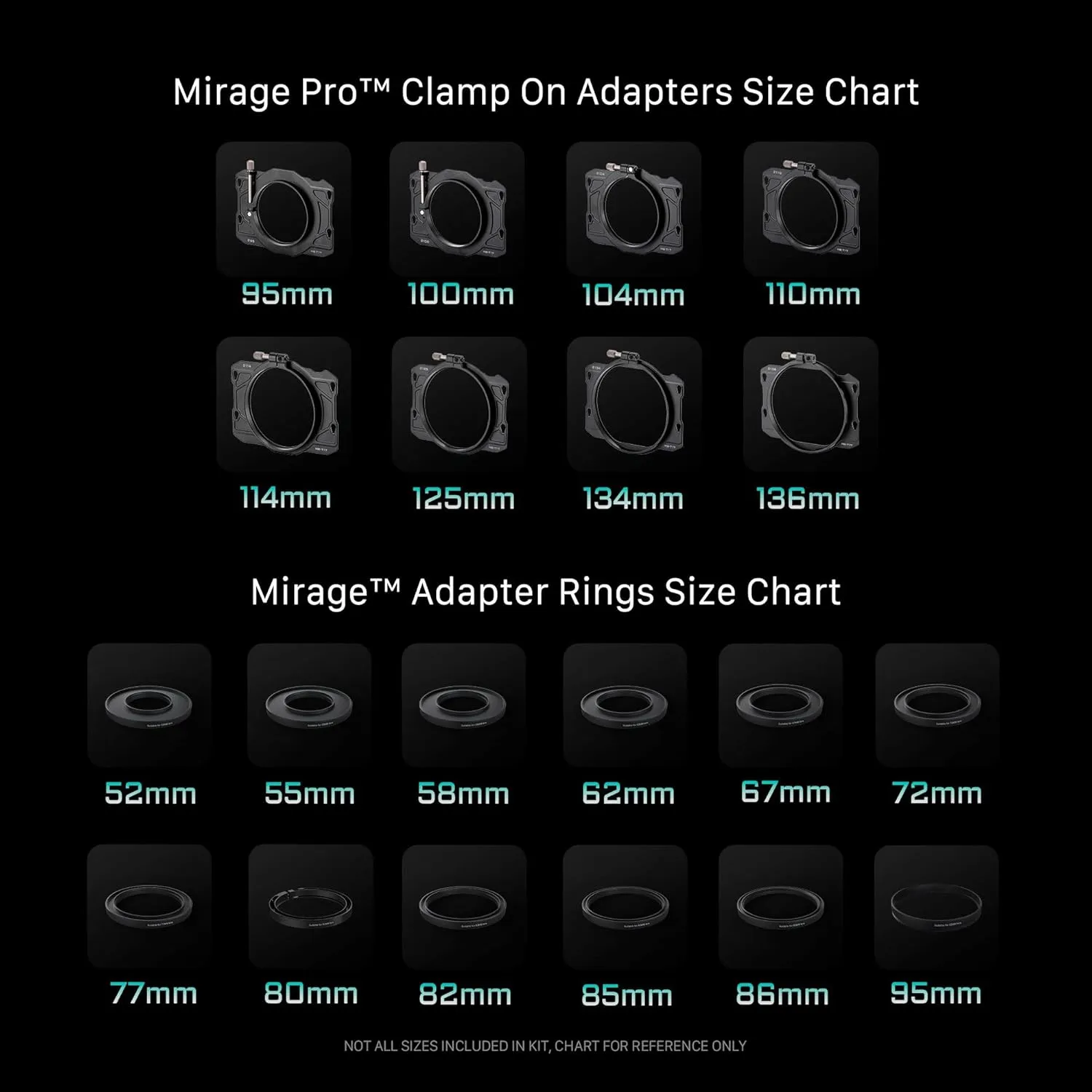Tilta Mirage Pro Matte Box - 114mm Single Backing Kit | Carbon Fiber | Starter Kit | Clamp On to Cine Lenses | Expandable Design | Lightweight Construction