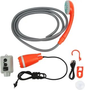 Tissting Portable Outdoor Pump Shower Head USB Rechargeable RV Handheld Camping Shower for Camping,Hiking,Traveling,Water Plants,Bathing Pets
