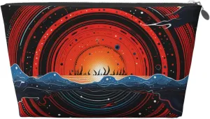 Toiletry Bag for Women Men Dopp Kit Travel Makeup Bag Saturn Oceans Make Up Organizers Cosmetic Bag